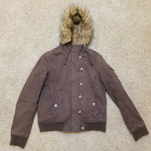 Brown Fur ON Coat
